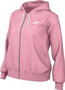 Толстовка женская Nike W NSW GYM VNTG EASY FZ HOODIE розовая DM6386-690