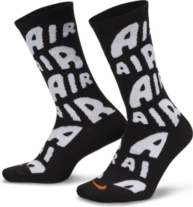 Шкарпетки Nike U NK ED ESS CRW 1P 168 CIR AR чорно-білі DR9719-010