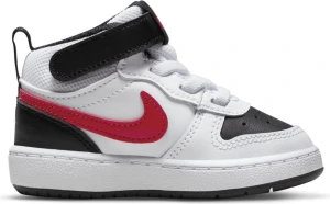 Кроссовки детские Nike COURT BOROUGH MID 2 (TDV) красно-черно-белые CD7784-110