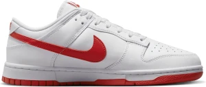 Кроссовки Nike DUNK LOW RETRO бело-красные DV0831-103