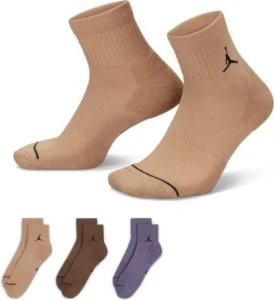 Носки Nike U J ED CUSH POLY ANKLE 3PR 144 разноцветные (3 пары) DX9655-905