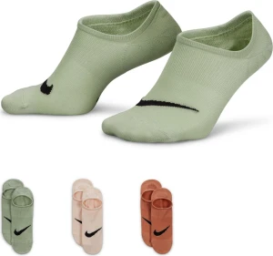 Шкарпетки жіночі Nike U NK EVERYDAY PLUS LTWT FOOTIE різнокольорові (3 пари) SX5277-991