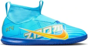 Футзалки (бампы) детские Nike JR ZOOM SUPERFLY 9 ACAD KM IC голубые  DO9792-400
