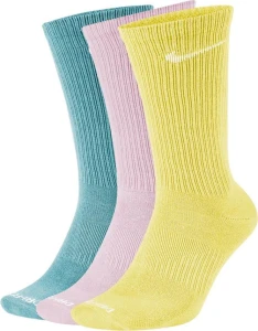 Шкарпетки Nike U NK ED PLUS LTWT CRW 3PR 132 різнокольорові (3 пари) DC7537-901
