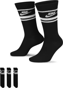 Шкарпетки Nike U NS EVER DA ESSENTIAL CR чорно-білі (3 пари) DX5089-010