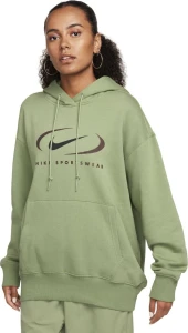 Худи женское Nike NS FLC OS PO HD SWSH оливковое FN7698-386