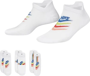 Шкарпетки жіночі Nike W NK EVERYDAY PLUS LTWT NS 3PR білі (3 пари) DH5474-902
