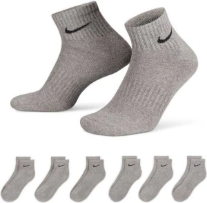 Шкарпетки Nike U NK EVERYDAY CSH ANKL 6PR 132 сірі (6 пар) SX7669-064