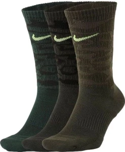 Шкарпетки Nike U NK EVERYDAY PLUS CUSH CREW 3PR хакі (3 пари) CU9423-903