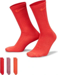Носки Nike U ED PLUS LTWT CR 3PR 132 разноцветные (3 пары) DC7537-907