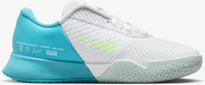 Кроссовки теннисные женские Nike ZOOM VAPOR PRO 2 HC бело-голубые DR6192-103