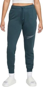 Спортивні штани жіночі NIKE NS CLUB FLC SHINE MR PANT зелені FB8760-328