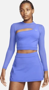 Топ жіночий Nike LS TOP CROPPED NVT блакитний FB5683-413