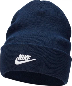Шапка Nike U PEAK BEANIE TC FUT L темно-синяя FB6528-410