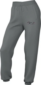 Спортивные штаны женские Nike NS PHNX FLC HR OS PANT PRNT серые FN7716-084