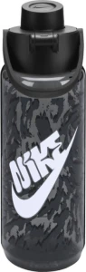 Бутылка для воды Nike TR RENEW RECHARGE CHUG BOTTLE 24 OZ 709 ml серо-черная N.100.7637.041.24