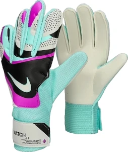 Вратарские перчатки подростковые Nike NK GK MATCH JR - HO23 бело-бирюзово-фиолетовые FJ4864-010