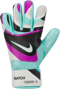 Воротарські рукавички підліткові Nike NK GK MATCH JR-HO23 біло-бірюзово-фіолетові FJ4864-010