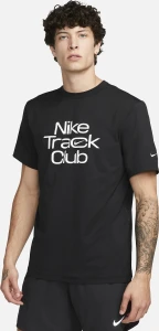Футболка Nike M NK DF TRACK CLUB HYVERSE SS черная FB5512-010