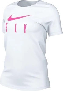 Футболка женская Nike W NK DF SWOOSH FLY GRX TEE белая FQ6606-100