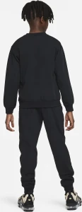 Спортивный костюм подростковый Nike K NSW TRACKSUIT POLY CREW HBR черный FD3090-010