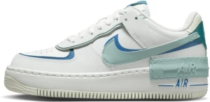 Кросівки жіночі Nike AIR FORCE 1 SHADOW біло-синьо-м'ятні DZ1847-101
