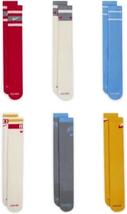 Шкарпетки Nike U NK ED PLS CSH CRW 6P 144 RTO різнокольорові (6 пар) DX7670-910