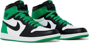 Кроссовки Nike JORDAN 1 HIGH OG RETRO "LUCKY GREEN" зелено-черно-белые DZ5485-031
