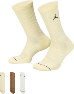 Шкарпетки Nike UJ ED CUSH POLY CREW 3PR 144 біло-бежево-коричневі DX9632-919