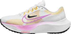 Кроссовки беговые женские Nike WMNS ZOOM FLY 5 бело-оранжево-розовые DM8974-100