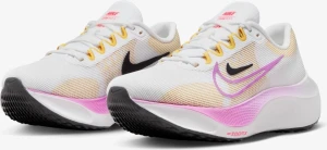 Кроссовки беговые женские Nike WMNS ZOOM FLY 5 бело-оранжево-розовые DM8974-100