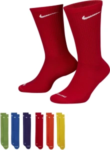 Шкарпетки Nike U NK ED PLS CSH CRW 6PR - 132 різнокольорові (6 пар) SX6897-903