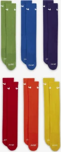 Шкарпетки Nike U NK ED PLS CSH CRW 6PR - 132 різнокольорові (6 пар) SX6897-903