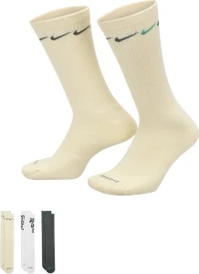 Шкарпетки Nike U NK EVERYDAY PLUS CUSH CREW бежево-біло-чорні DH3822-901