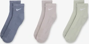 Носки Nike U NK EVRY PLS CSH ANK 3PR 132 фиолетово-розово-серые (3 пары) SX6890-933