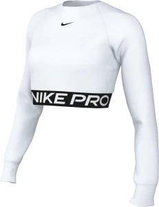 Топ женский Nike PRO DF 365 CROP LS белый FV5484-100