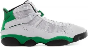 Кроссовки баскетбольные Nike JORDAN 6 RINGS бело-зеленые 322992-131
