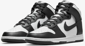 Кроссовки Nike DUNK HIGH RETRO черно-белые DD1399-105