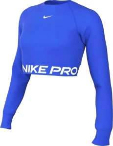 Топ жіночий Nike PRO DF 365 CROP LS синій FV5484-405