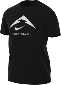 Футболка для бега Nike M NK DF TEE TRAIL LOGO черная FQ3914-010