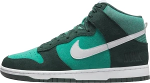 Кроссовки Nike DUNK HIGH RETRO SE зелено-темно-зеленые DJ6152-300