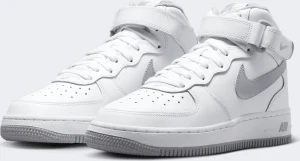 Кроссовки подростковые Nike AIR FORCE 1 MID (GS) бело-серые DH2933-101
