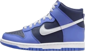 Кроссовки подростковые Nike DUNK HIGH GS сине-темно-синие DB2179-400