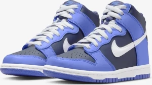 Кроссовки подростковые Nike DUNK HIGH GS сине-темно-синие DB2179-400