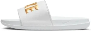 Шлепанцы женские Nike WMNS OFFCOURT SLIDE бело-золотые BQ4632-106