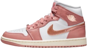 Кросівки жіночі Nike AIR JORDAN 1 MID SE біло-рожеві FB9892-670
