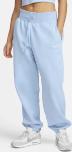 Спортивные штаны женские Nike W NSW PHNX FLC HR OS голубые DQ5887-441