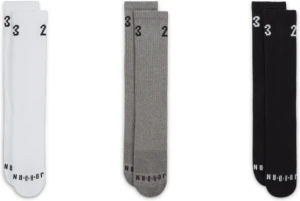 Шкарпетки Nike JORDAN UJ ESSENTIAL CREW 3PR - 144 біло-сіро-чорні (3 пари) DA5718-911