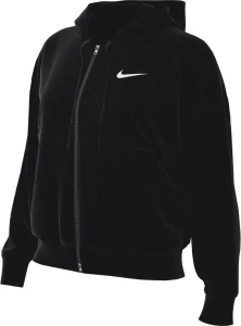 Толстовка женская Nike NS PHNX FLC FZ OS HOODIE черная DQ5758-010