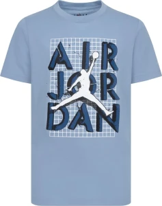Футболка Nike JORDAN M J BRAND JM STACK SS CREW голубая FN5978-436